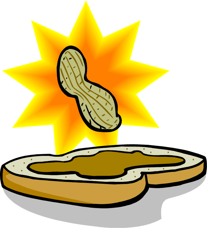 Free Peanut Butter Clip Art The Cliparts - Peanut Butter Sandwich Clip Art - Png Download (681x750), Png Download