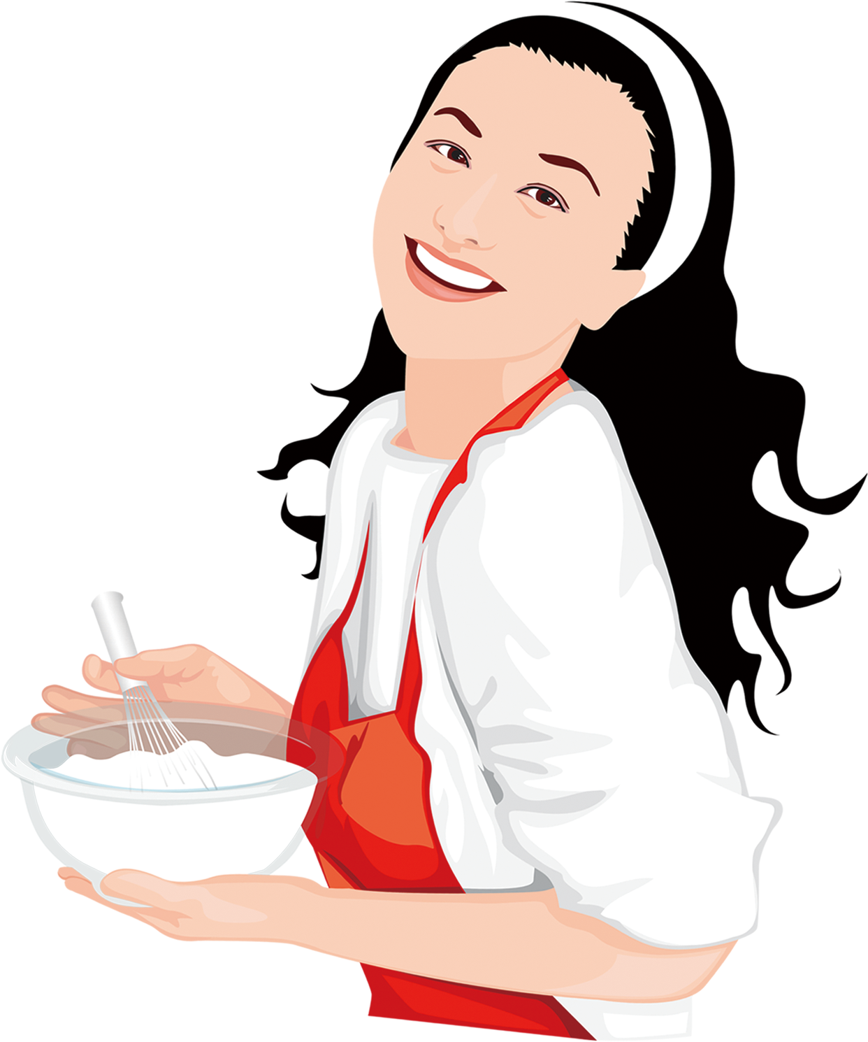 Cooking Clipart Person - Chefe De Cozinha Mulher Png Transparent Png (1522x1752), Png Download