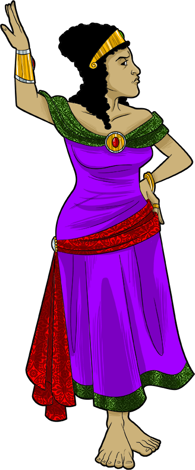 Wife Of The King Of Persia - Esther Clipart (395x952), Png Download