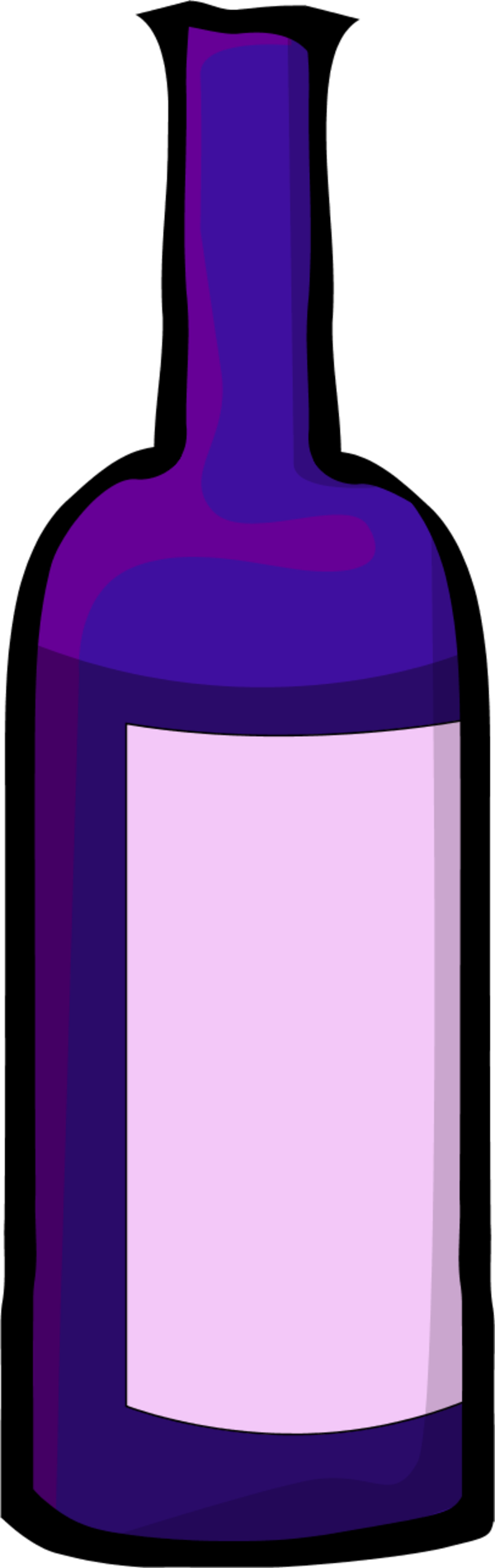 Food Clipart Wine Bottle Clipart Gallery ~ Free Clipart - Wine Bottle Animation Transparent Background - Png Download (600x1898), Png Download