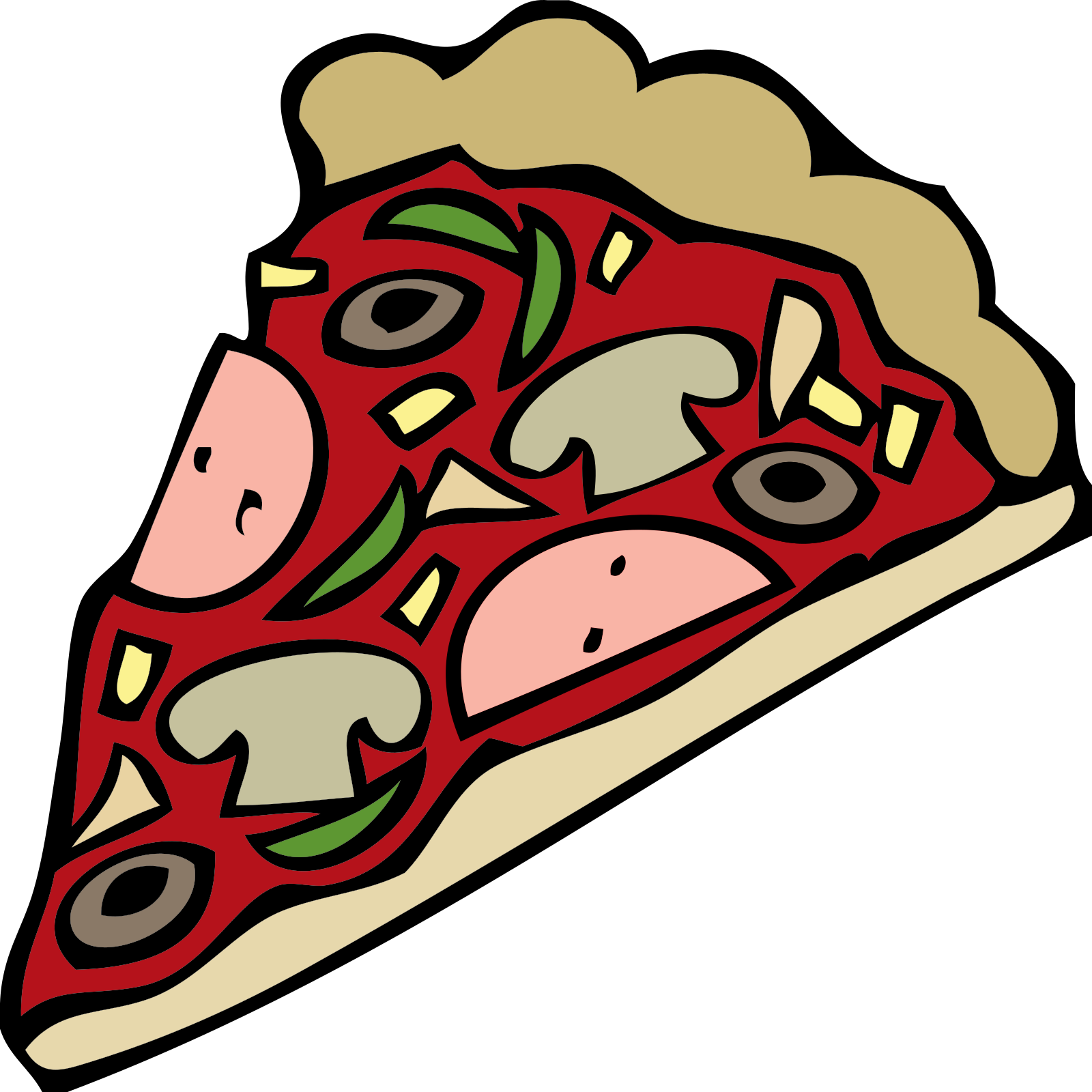 Free Vector Pizza Slice Clip Art Graphic Available - Pizza Clip Art - Png Download (600x600), Png Download