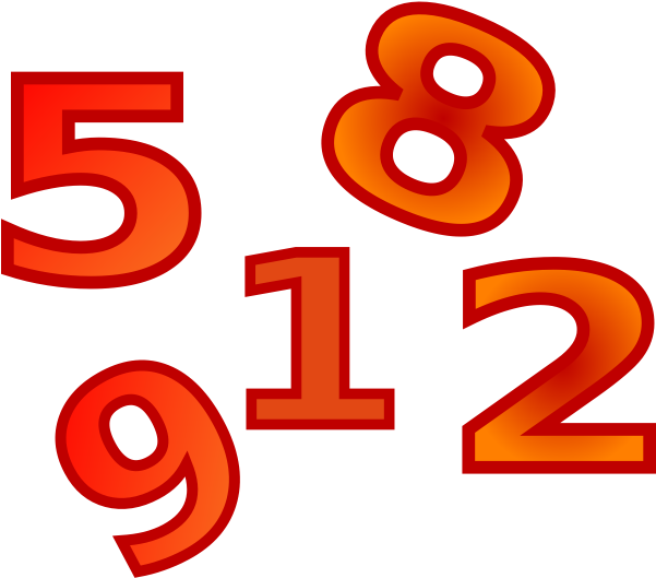 Numbers Clip Art At Clker - Numbers Clipart Png Transparent Png (600x560), Png Download