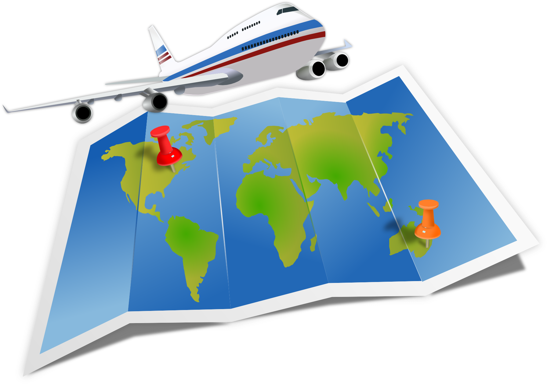 Clip Art Travel Map Scallywag 2012 May - Careers In Hospitality [book] - Png Download (1979x1446), Png Download