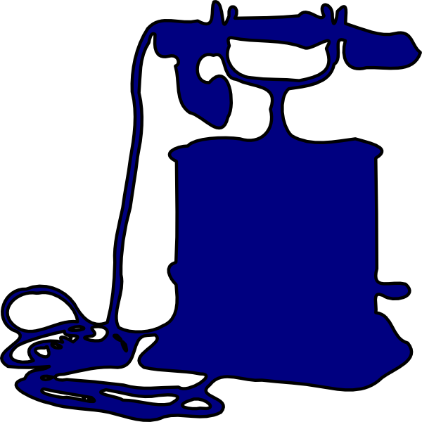 Telephone Outline Clip Art At Clker - Telephone - Png Download (600x600), Png Download
