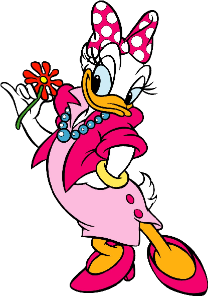 Daisy Duck Clip Art - Daisy Duck In A Dress - Png Download (600x600), Png Download