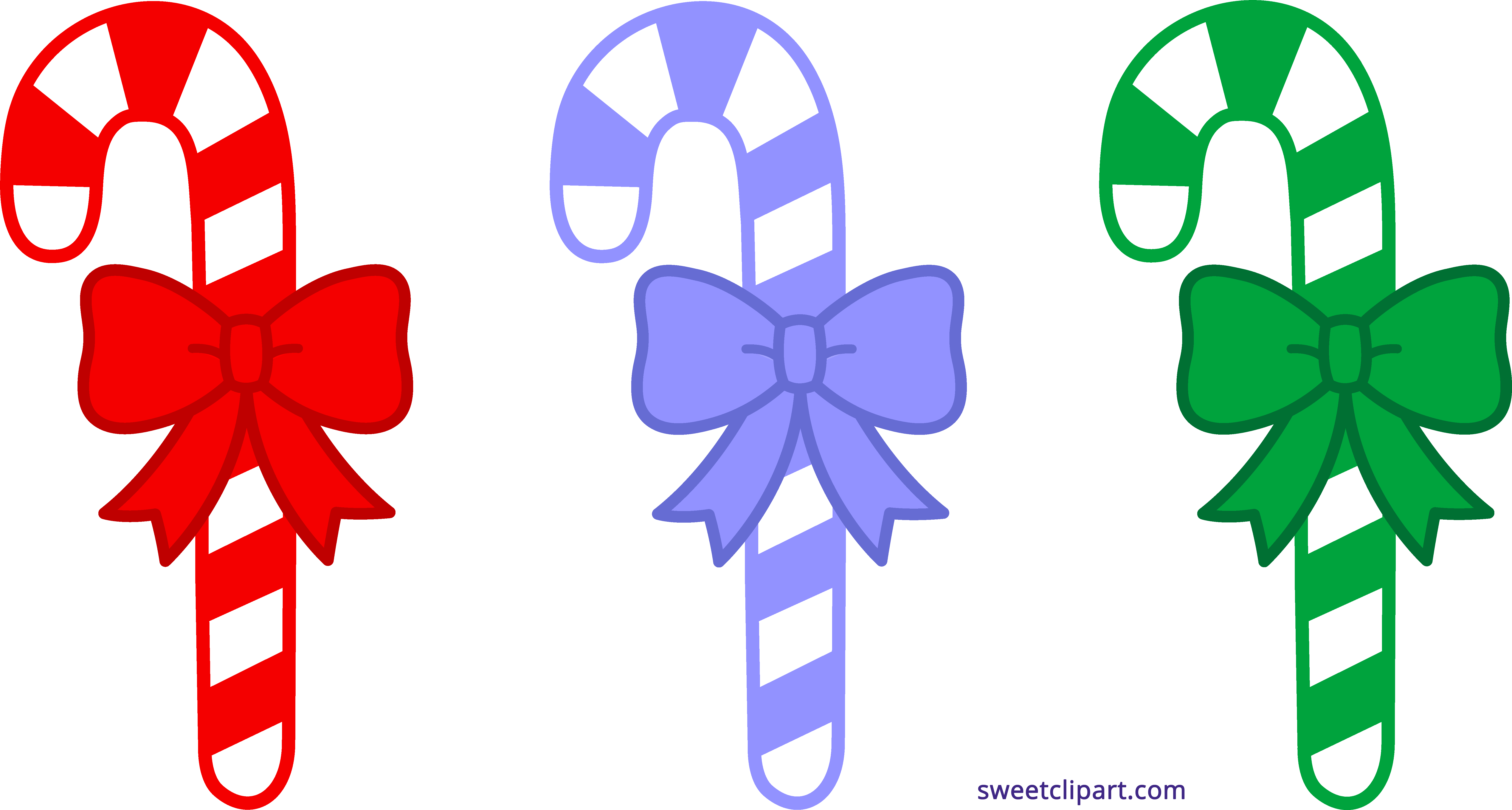 Three Christmas Candy Canes Clipart Clip Art Cane - Christmas Candy Cane Clipart - Png Download (7023x3763), Png Download