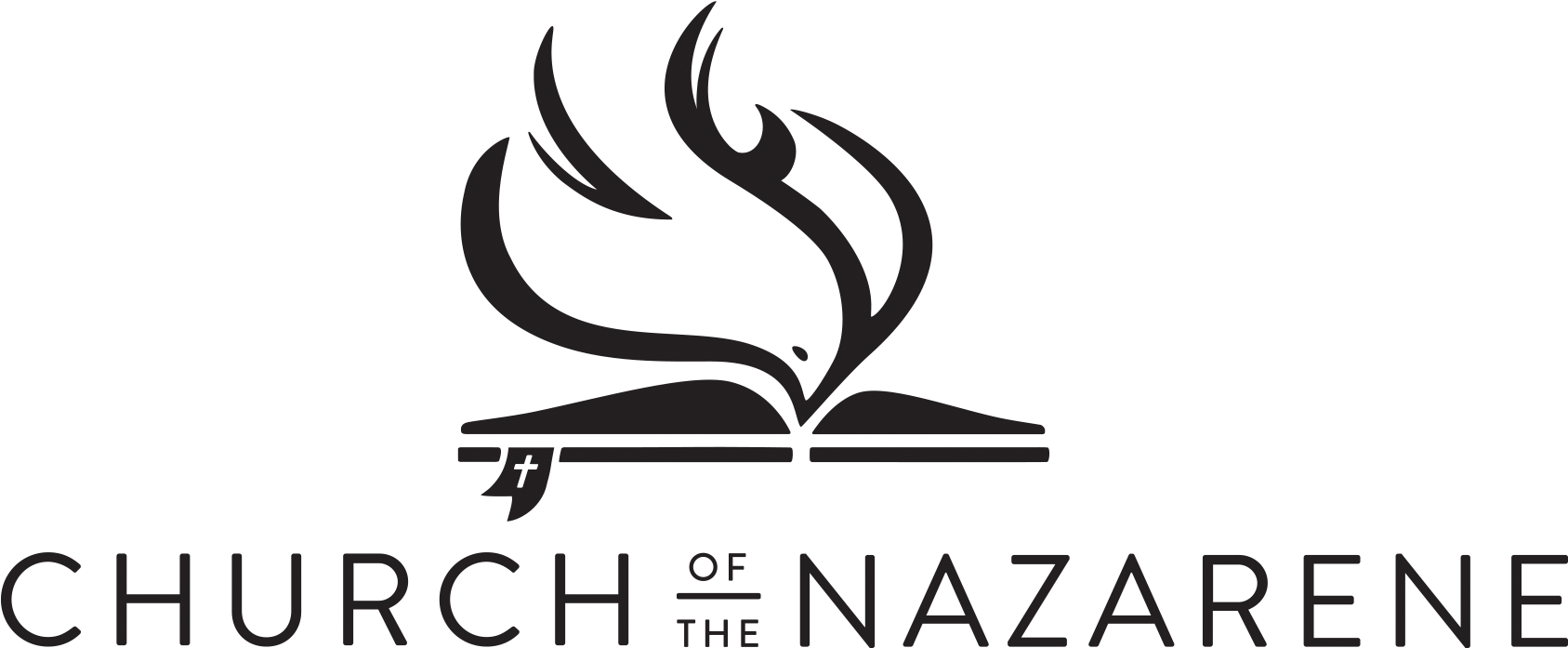 Nazarene Logo Wide T - Church Of The Nazarene Logo Clipart (1725x750), Png Download