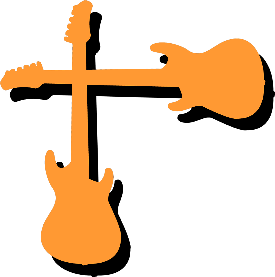 Cartoon Guitar Clipart - Guitar Border Png Transparent Png (958x966), Png Download