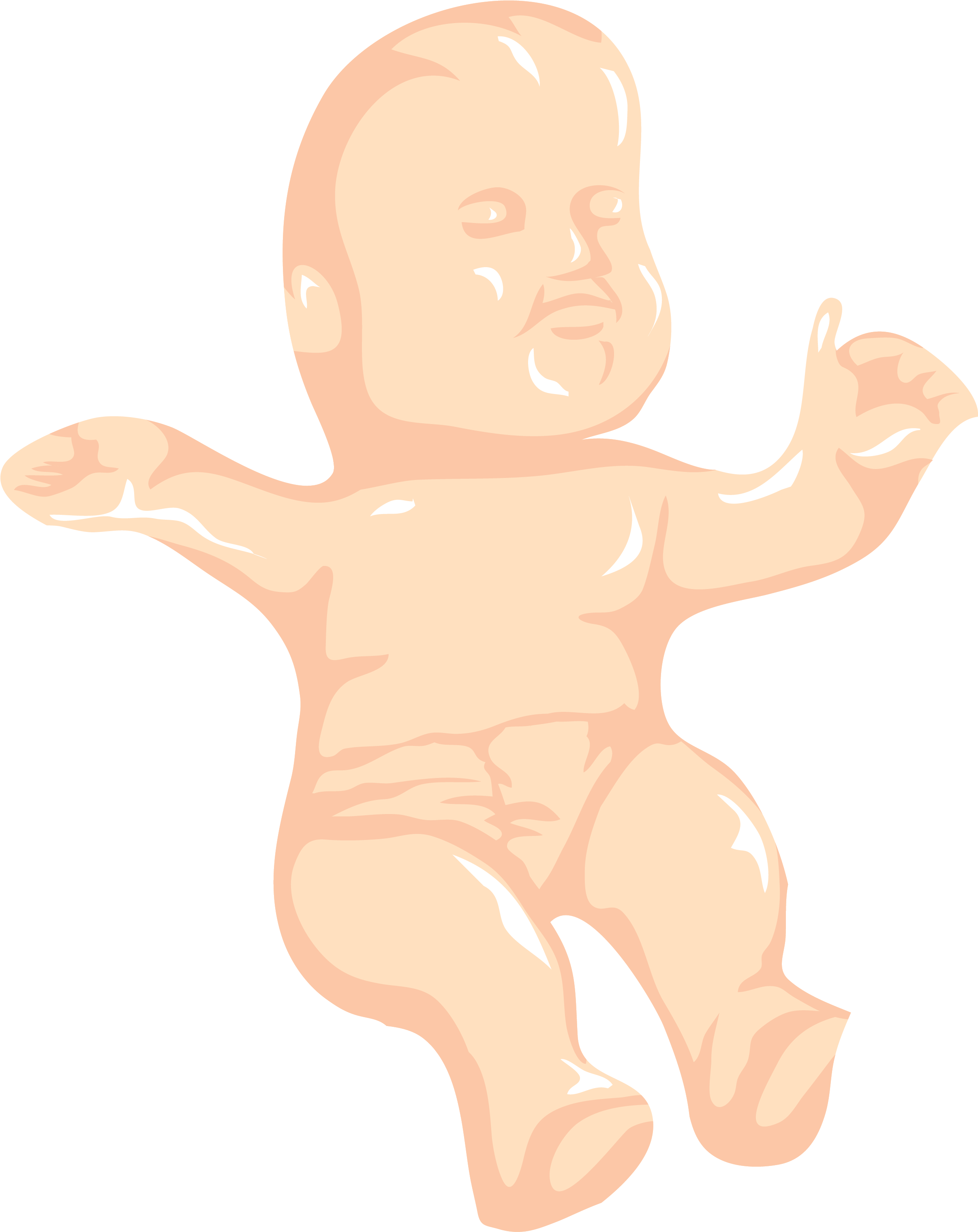 King Cake Baby Clip Art - King Cake Baby Png Transparent Png (2550x3300), Png Download