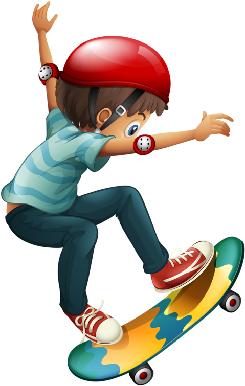 Фотки Skateboard Boy, Clipart Boy, Drawing For Kids, - Boy Skateboarding Clipart - Png Download (515x800), Png Download