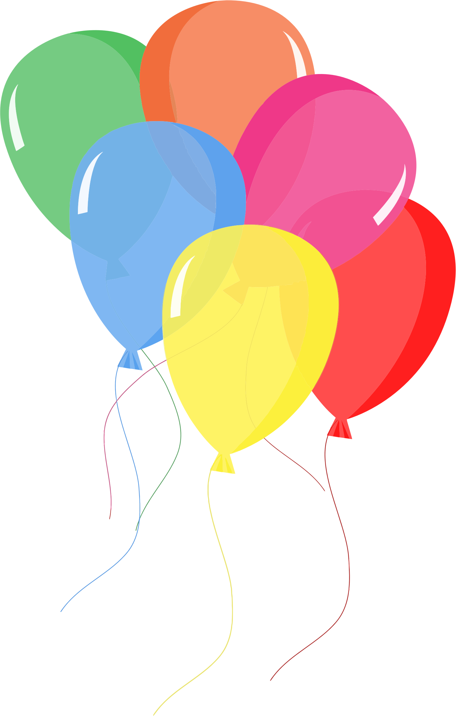 Microsoft Balloons Clipart - Balloons Clipart - Png Download (503x788), Png Download