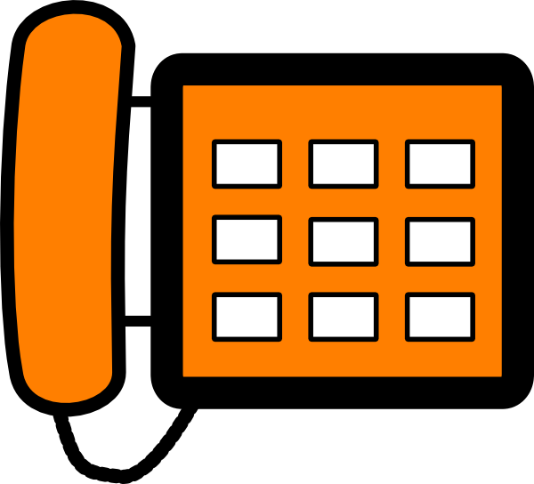 Clip Art Office Phone - Png Download (600x544), Png Download