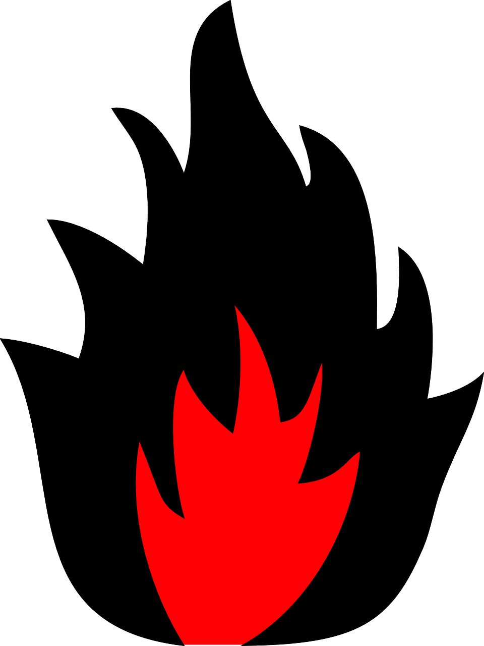 Flame Vector Art Clipart Free To Use Clip Art Resource - Combustion Danger - Png Download (570x760), Png Download