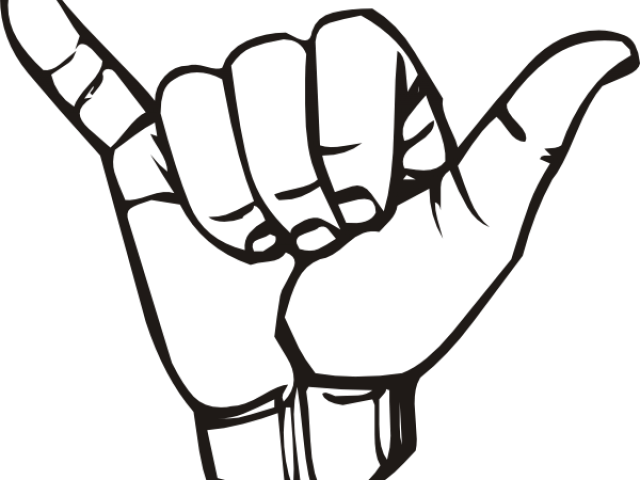 Hand Clipart Hang Loose - Stoke Hand Sign - Png Download (640x480), Png Download