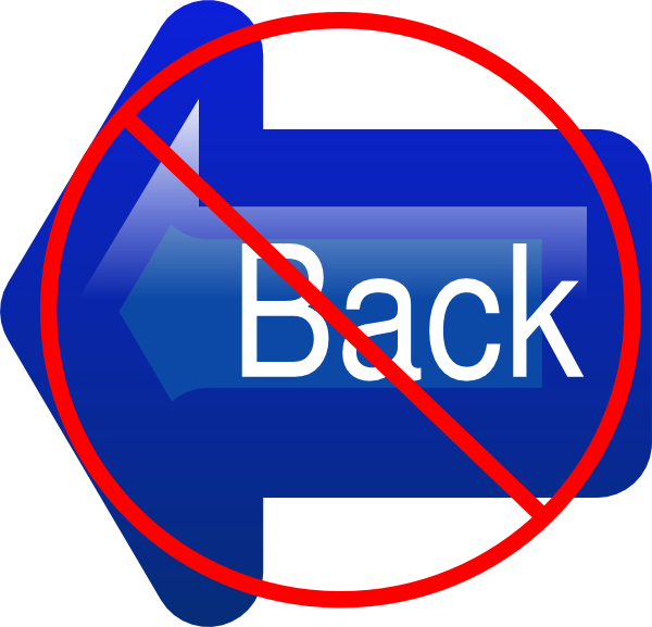No Back Button Svg Clip Arts 600 X 577 Px - Png Download (600x577), Png Download