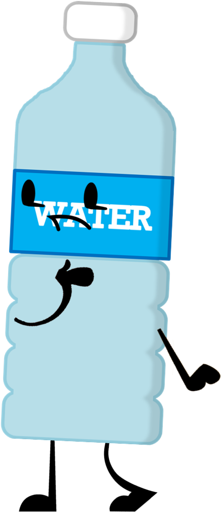 Water Bottle Pose - Battle For Dream Island Water Clipart (460x1064), Png Download