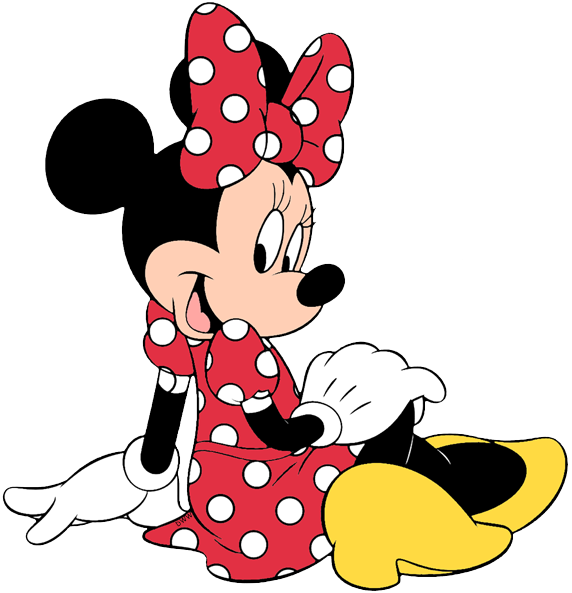 Minnie Back View - Dress Clipart (572x593), Png Download