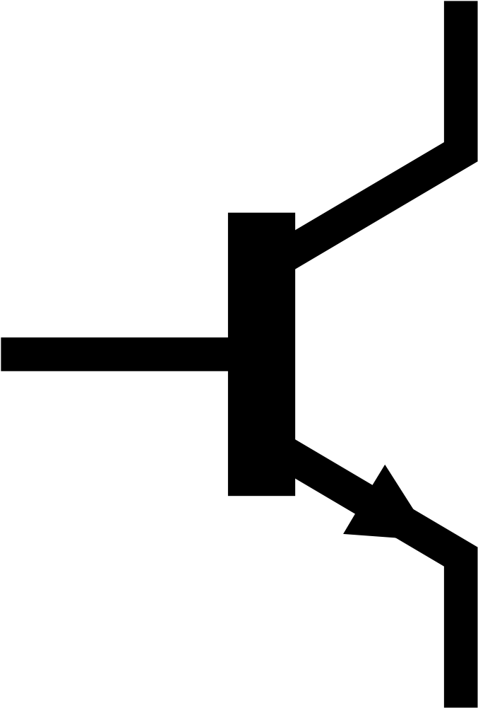 Database Symbol - Iec Symbol For Transistor Clipart (600x887), Png Download