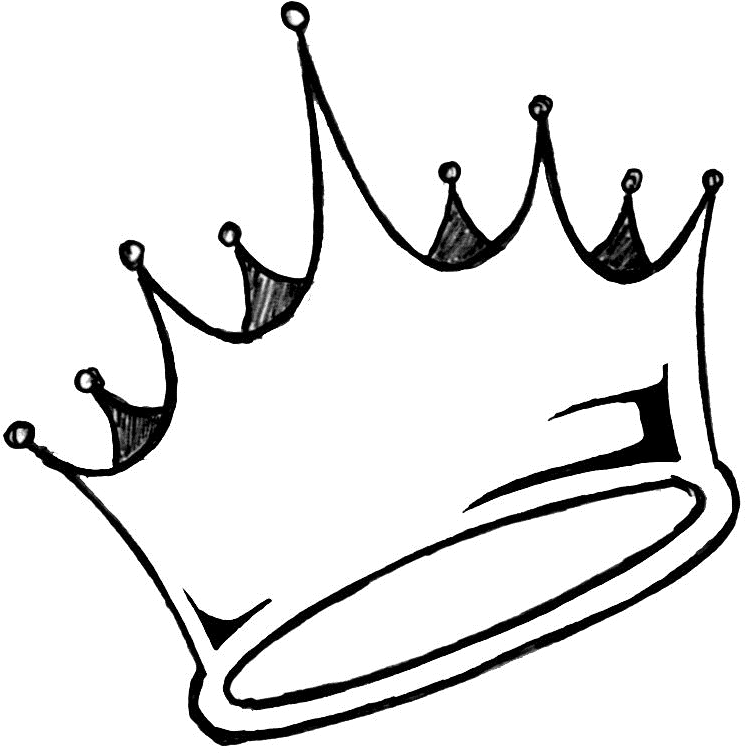 Thug Life Pic Arts - Crown Drawing Clipart (988x888), Png Download