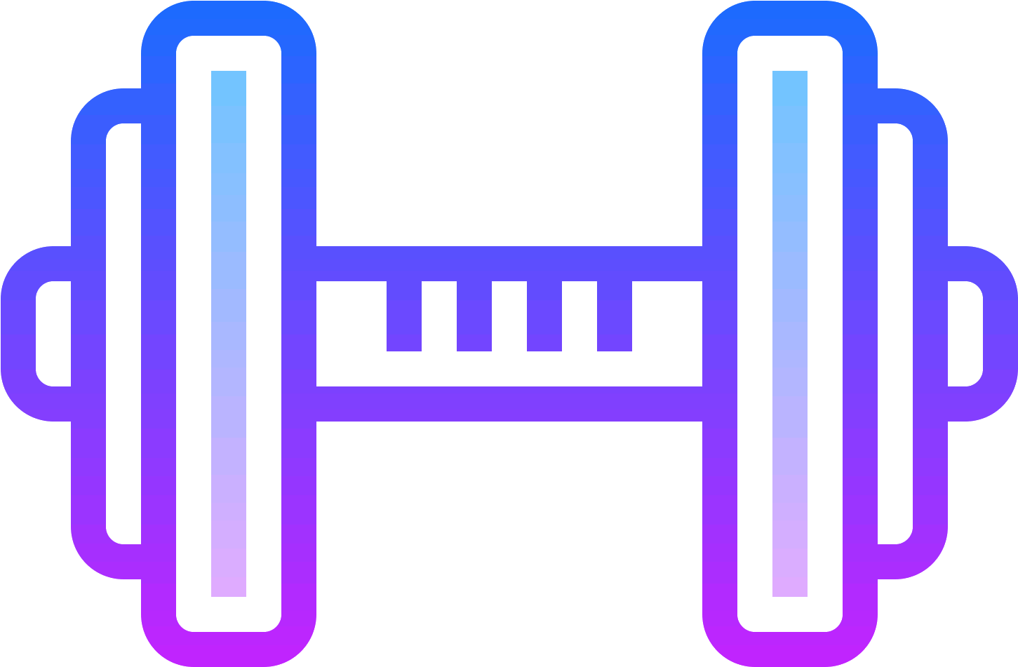 It Is A Logo Of A Dumbbell - Weights Icon Clipart (1600x1600), Png Download