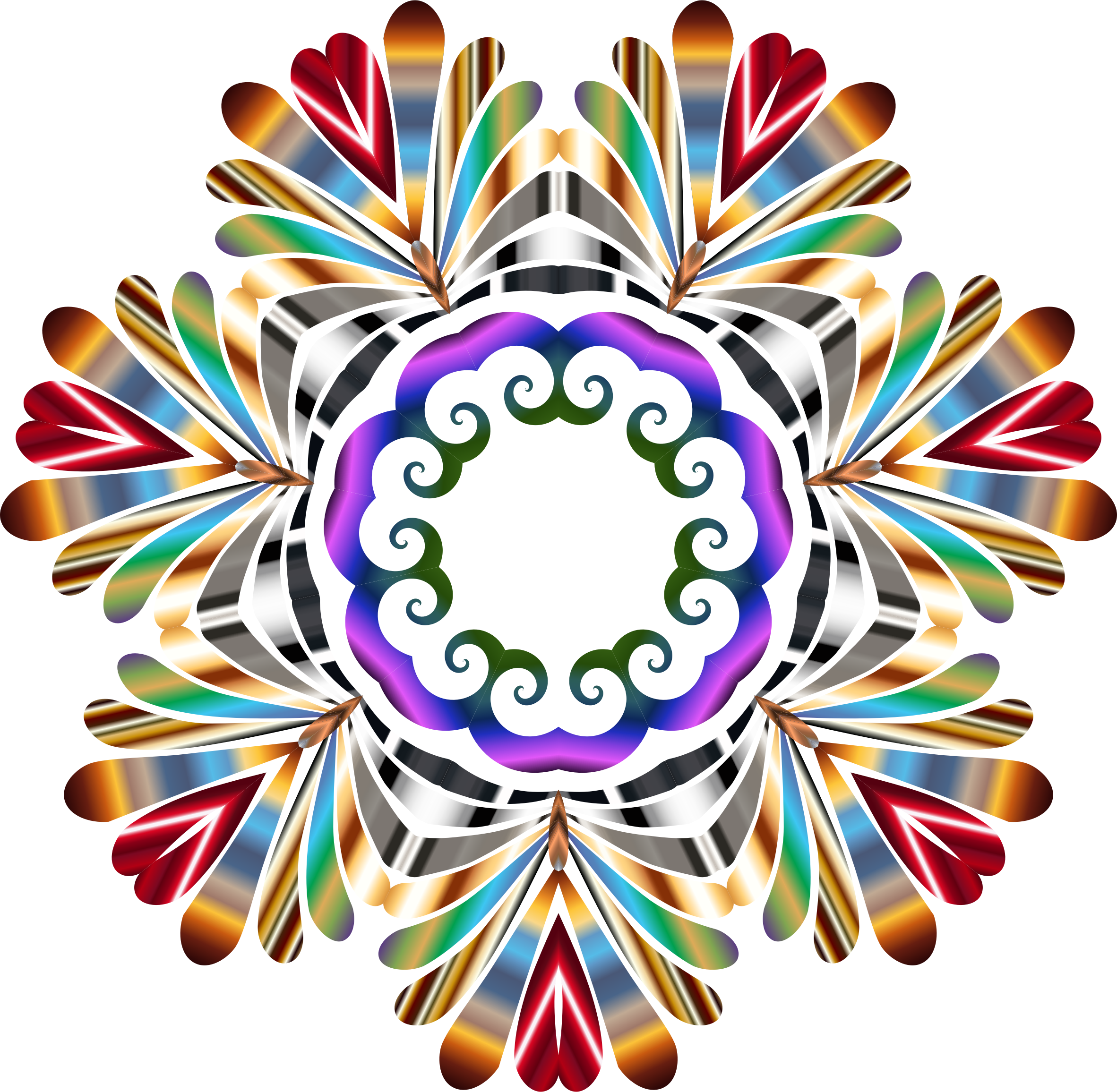 Big Image - Animated Peace Artsite Heart Clipart (2364x2312), Png Download