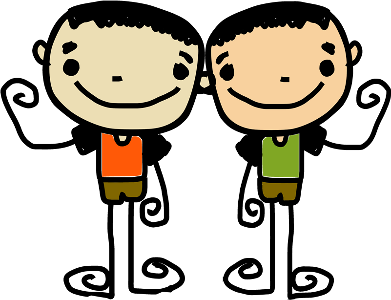 Infant Clipart Fraternal Twin - Jaidee Family Large Tote Bag, Adult Unisex, Natural, - Png Download (800x756), Png Download