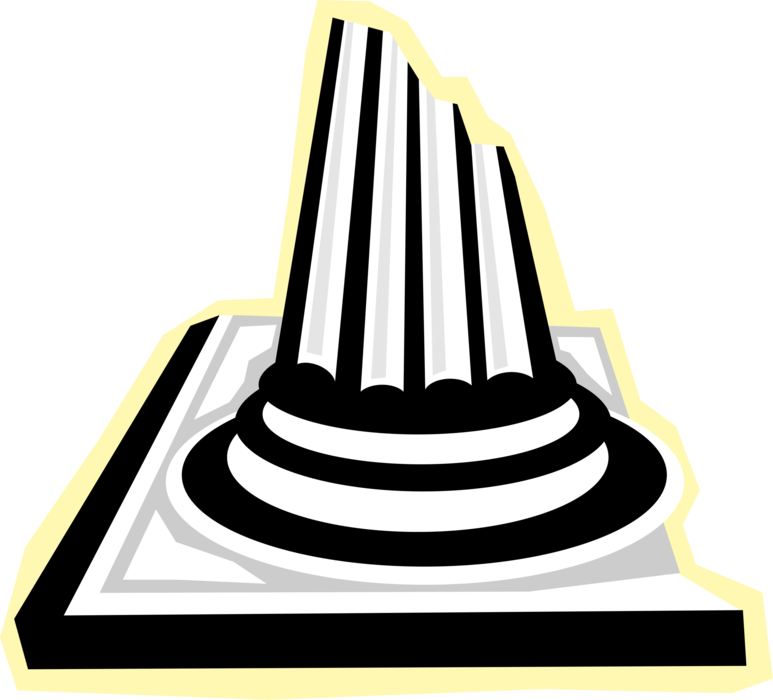 Vector Illustration Of Ancient Greece Greek Or Roman Clipart (773x700), Png Download