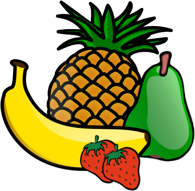 Free Images At Clker Com Vector Clip - Pineapple For Kids - Png Download (614x535), Png Download