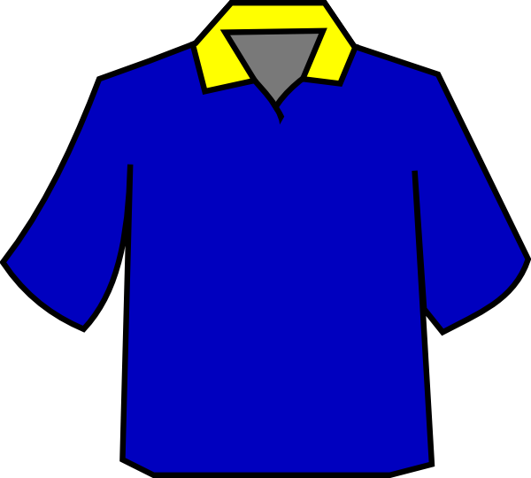 How To Set Use Club Shirt Blue Svg Vector Clipart (600x540), Png Download