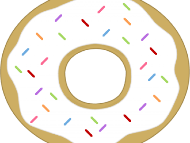 Doughnut Clipart Frosted Donut - Clip Art - Png Download (640x480), Png Download
