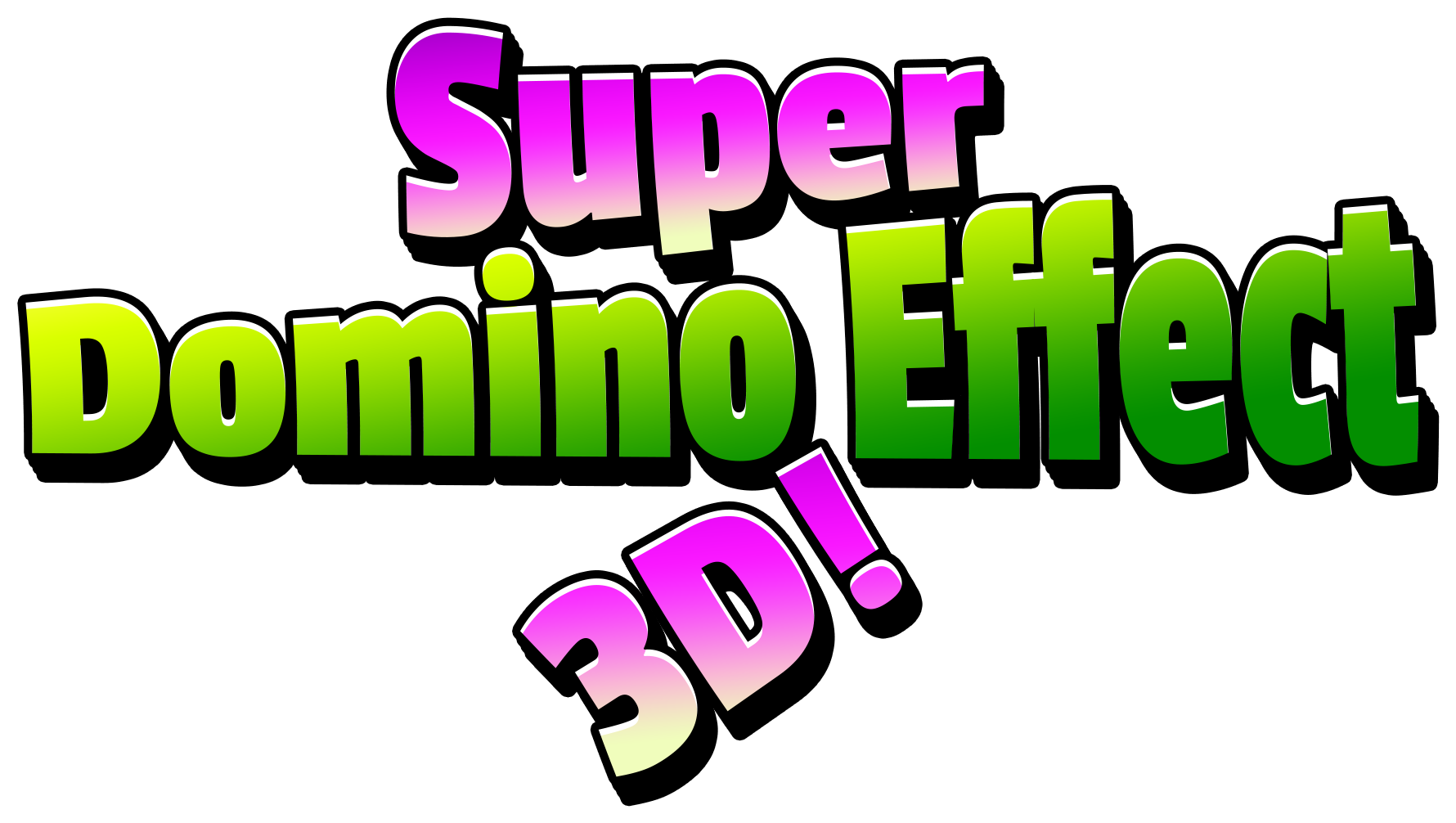 Super Domino Effect 3d - Video Game Clipart (1920x1080), Png Download