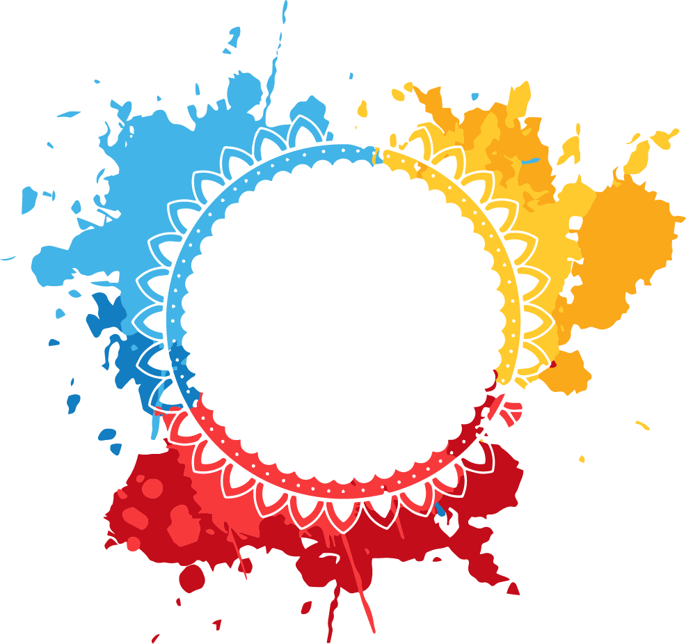 Download Breathing Clipart Visible - Festival Of Colors Logo - Png Download (986x925), Png Download