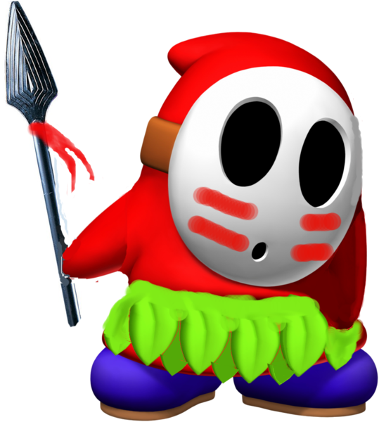 Spear Guy - Spear Guy Yoshi's Island Clipart (553x640), Png Download