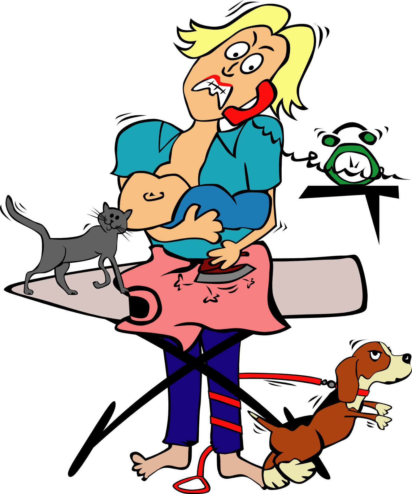 Funny Mothers Day Clipart - Png Download (668x800), Png Download