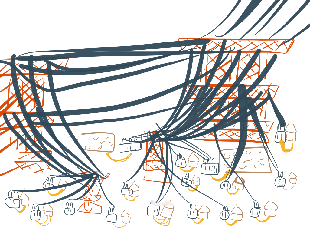 Village And Power Lines - Village Clipart (1024x768), Png Download