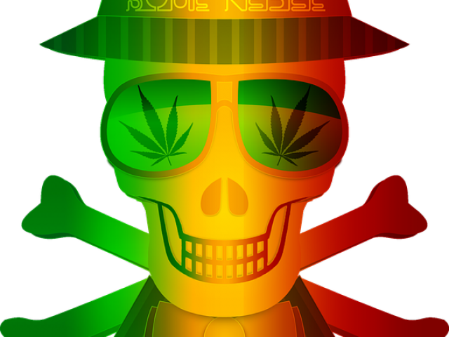 Weed Clipart Rasta - Illustration - Png Download (640x480), Png Download