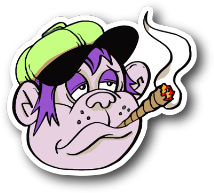 Weed Clipart Joint Smoke - Cartoon A Blunt Smoke - Png Download (640x480), Png Download