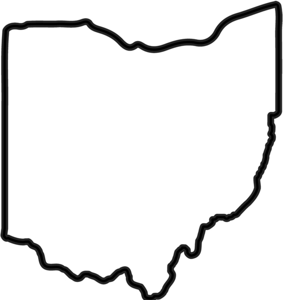 State Rubber Stamps Page 2 Stamptopia Indiana Silhouette - Ohio Outline Transparent Background Clipart (600x600), Png Download