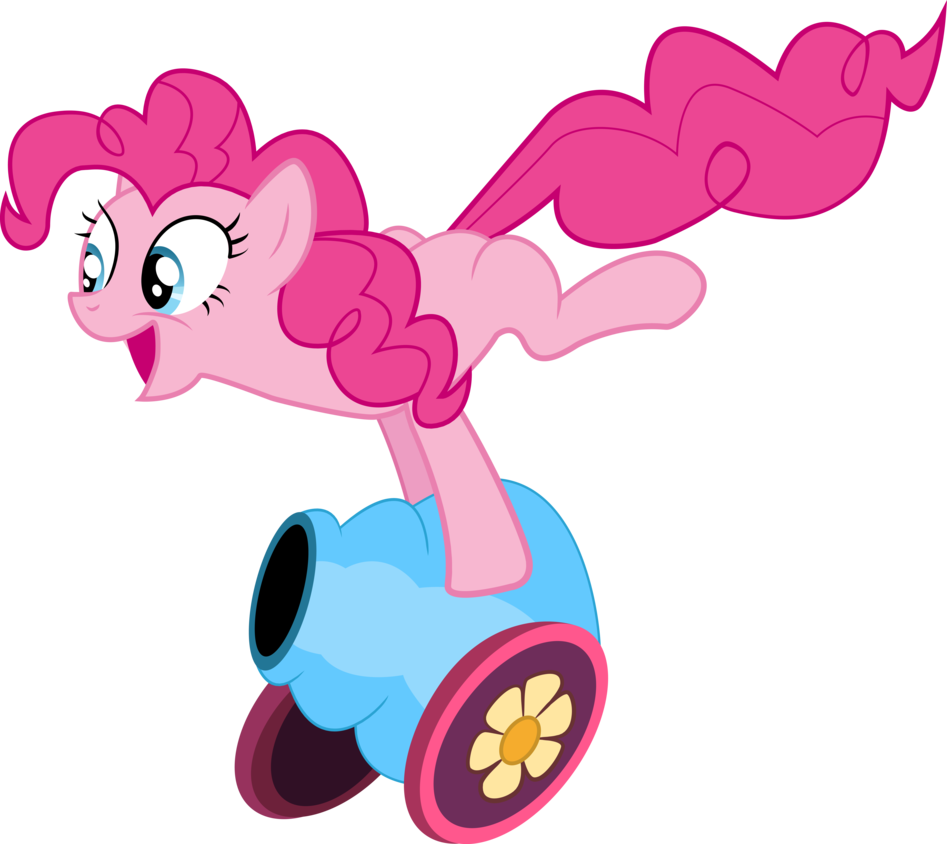 Clipart Black And White Library Pinkie Pie Igniting - Pinkie Pie Party Cannon - Png Download (947x844), Png Download