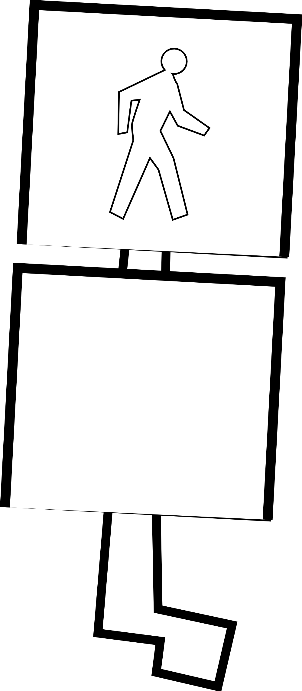 Crosswalk 3 Coloring Book Colouring Black White Line - Cartoon Clipart (555x1270), Png Download