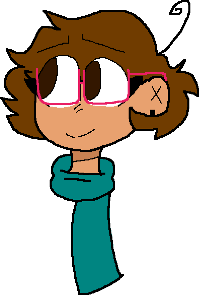 Scarf Girl - Cartoon Clipart (1400x1400), Png Download