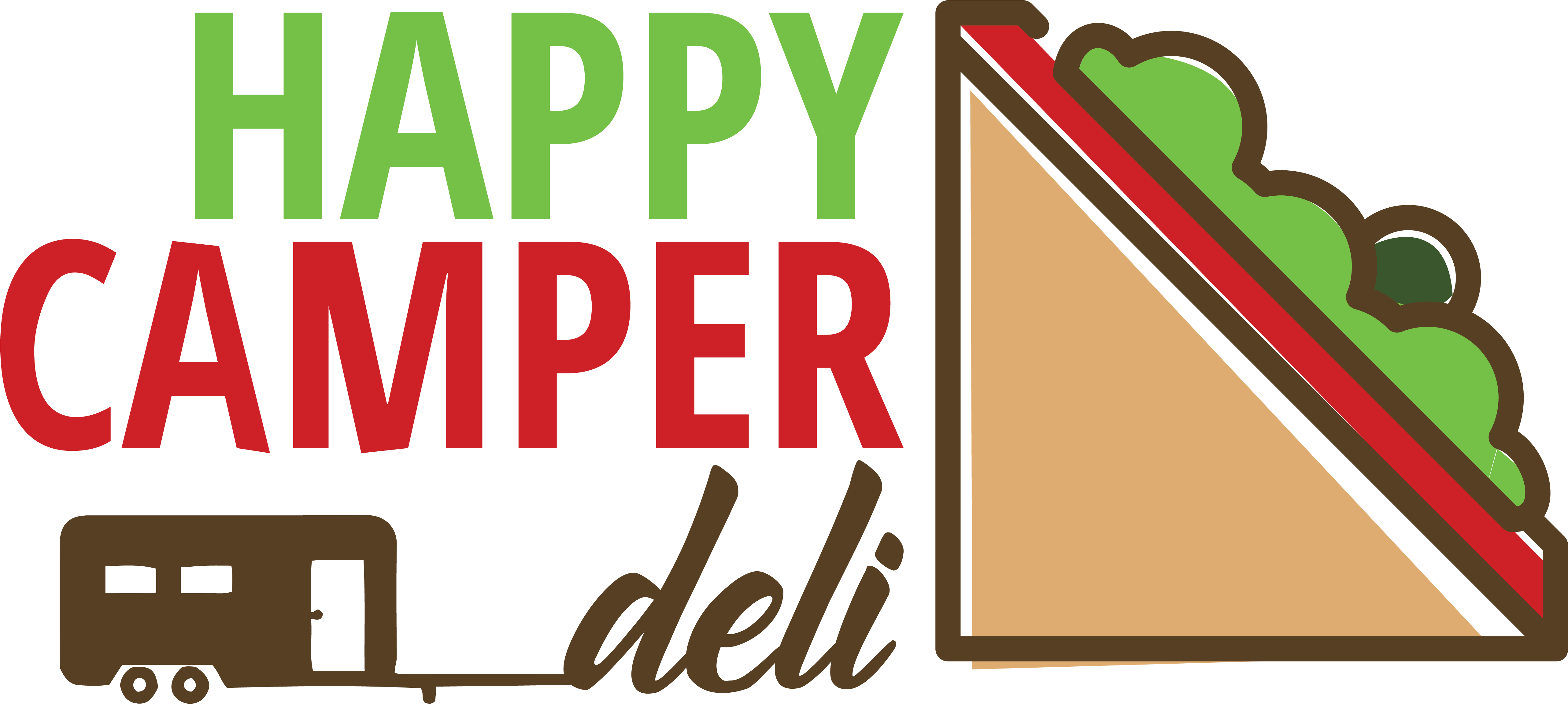 Happy Camper Deli Clipart (5127x2528), Png Download