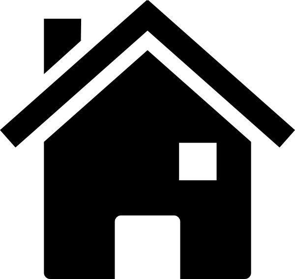 Vector Collection Of Free Home Vector Security - House Black White Simple Clipart (600x568), Png Download