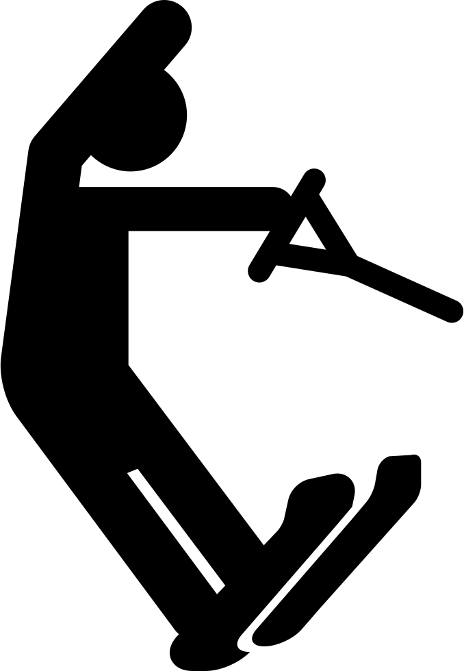 Water Ski Silhouette Comments Clipart (678x980), Png Download