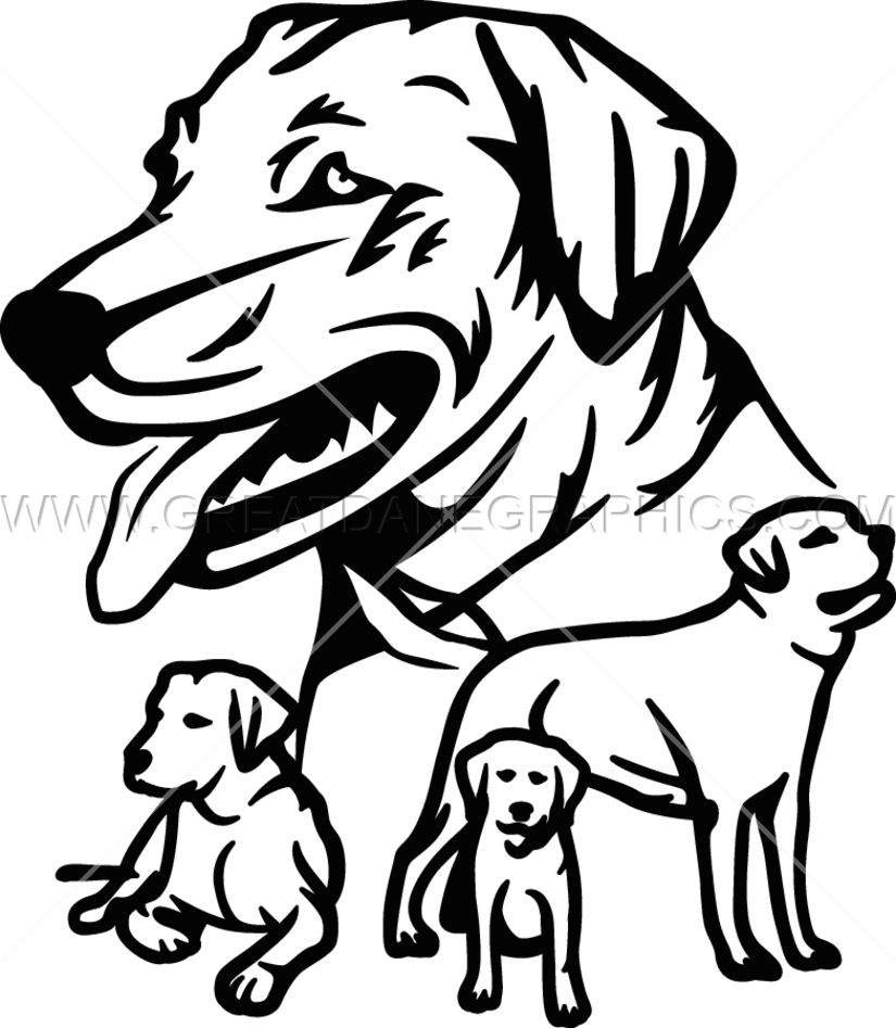 Golden Retriever - Dog Yawns Clipart (825x947), Png Download