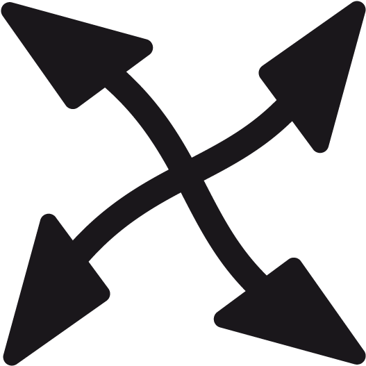 4 Way Stretch - Triangle Clipart (1000x714), Png Download