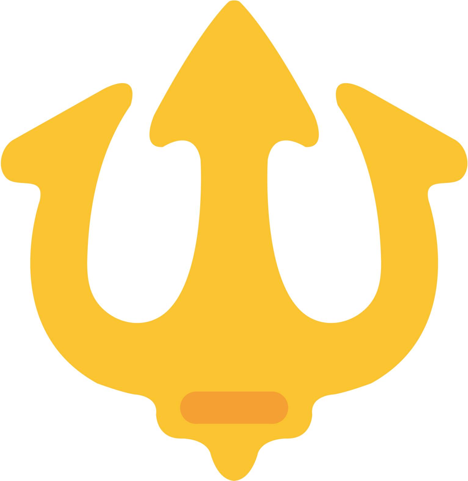 Frowny Face On Android Is A Crapshoot - Triton Emoji Clipart (1600x1600), Png Download