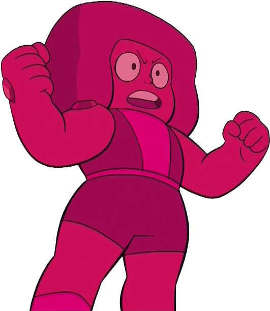 When Gems Of The Same Type Fuse They Become A Bigger - Steven Universe Mega Ruby Clipart (554x627), Png Download