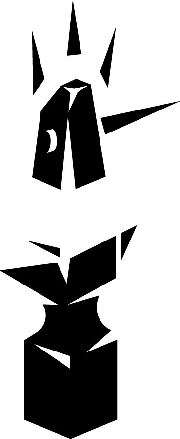 Hammer And Anvil Clipart (369x898), Png Download