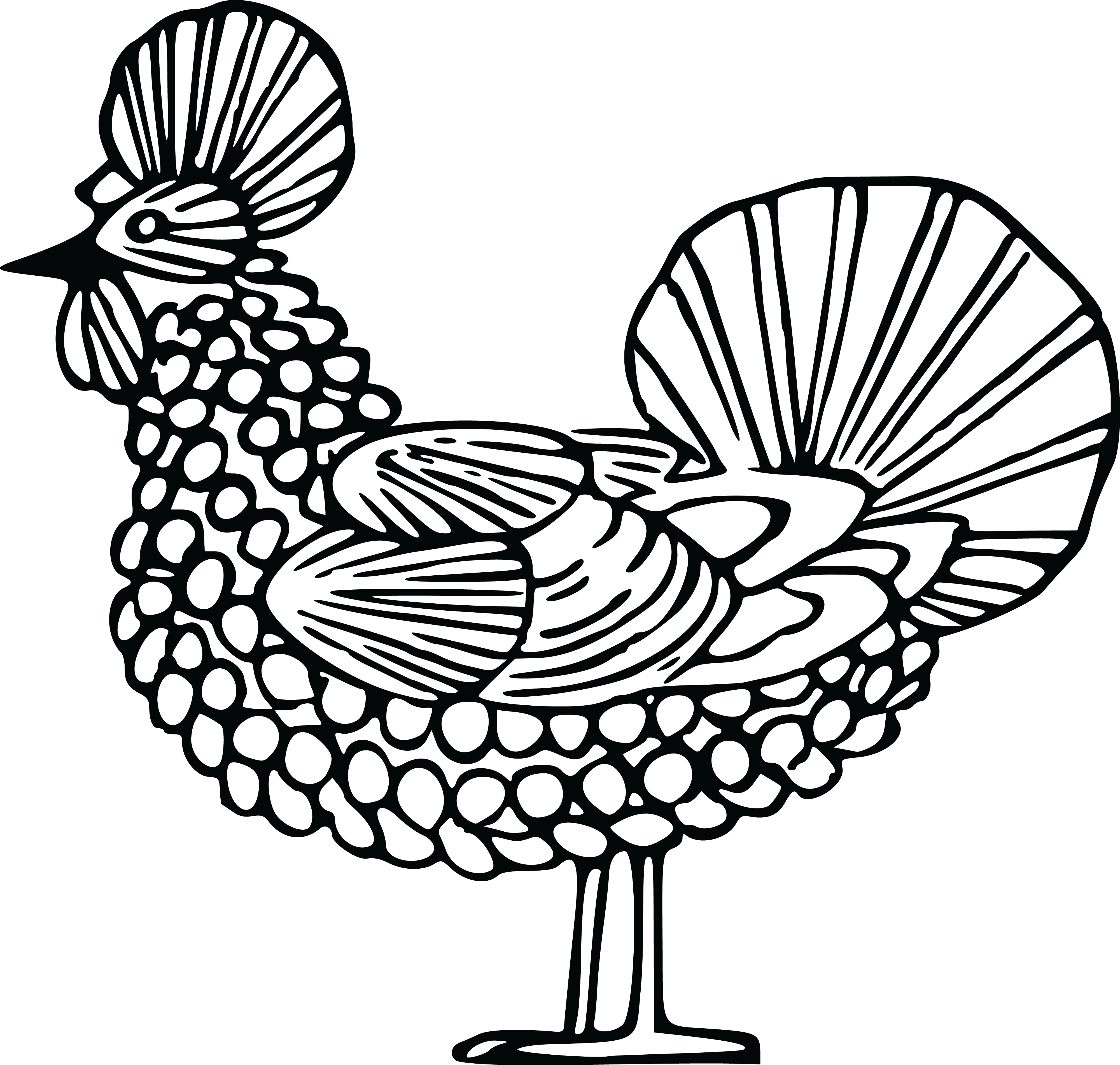 Free Clipart Of A Chicken - Clip Art - Png Download (4000x3802), Png Download